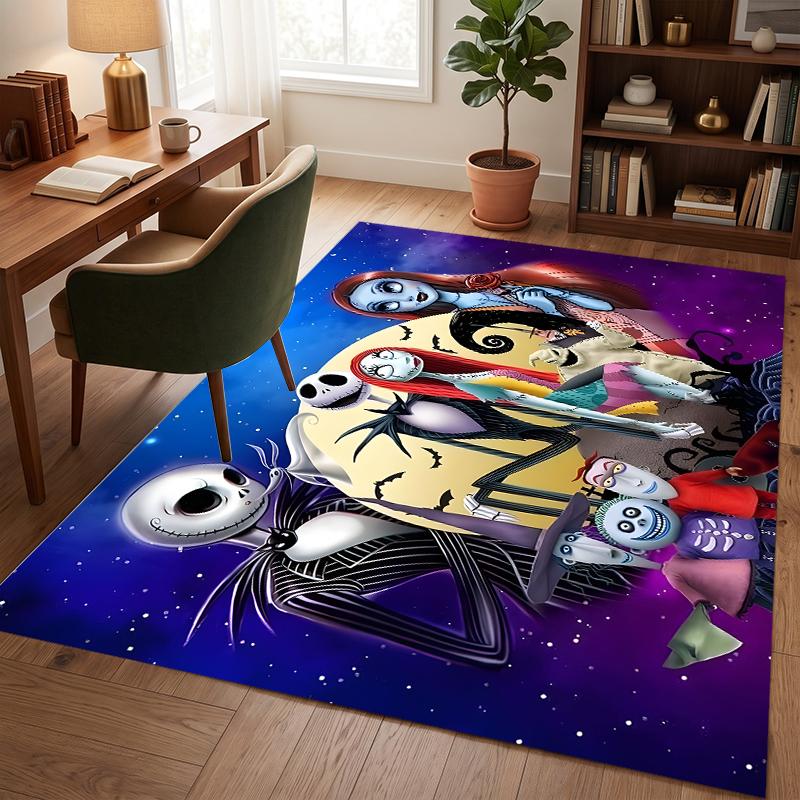 Cauchemar avant Noël (5) Tapis de Bureau Tapis de Sol Élégant pour Bureau Salon Chambre à Coucher et Espaces Intérieurs de la Maison