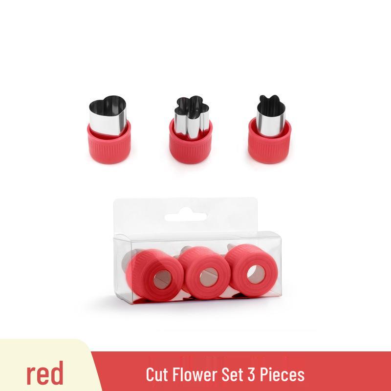 

Multifunctional Baby Food and Vegetable Cutter with Farfalle Mold and Flower Stamper