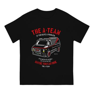 Men's Mashup TV 80s Hanniba T Shirt The A-Team Pure Cotton Tops Funny Short Sleeve Round Neck Tee Shirt Original T-Shirts