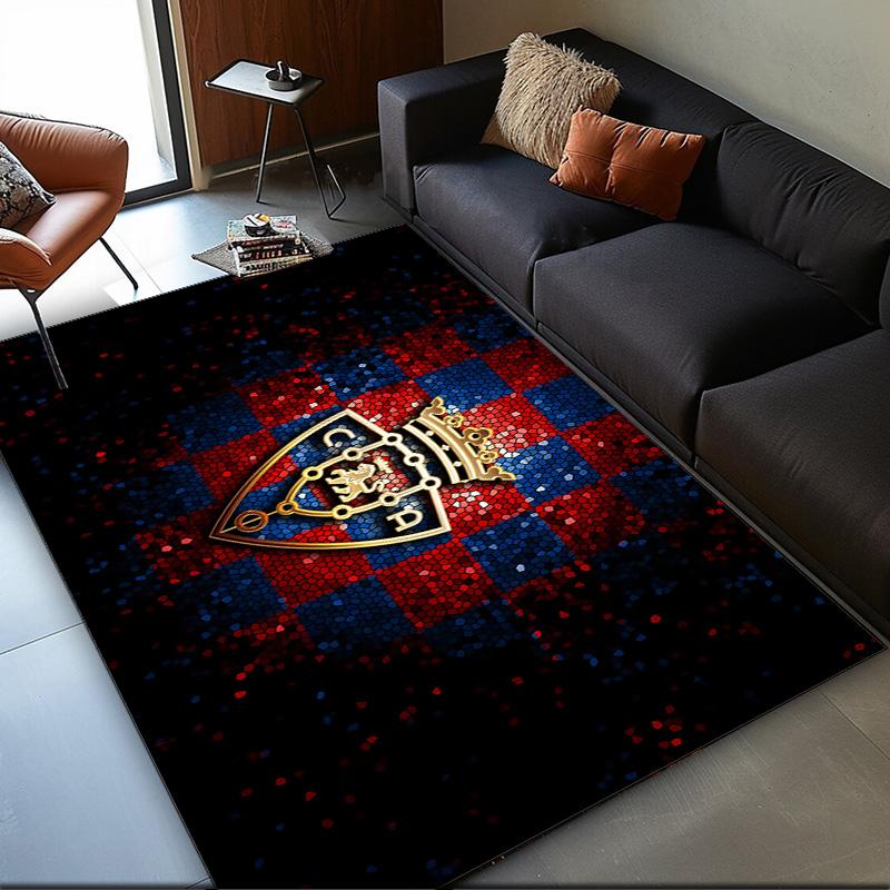 1PC Rug FC Osasuna Golden Lion Carpet, Chair Rug,Area Rug for Office Bedroom Living Rooms Bedroom, Doormat Decor Christmas Fan Gifts