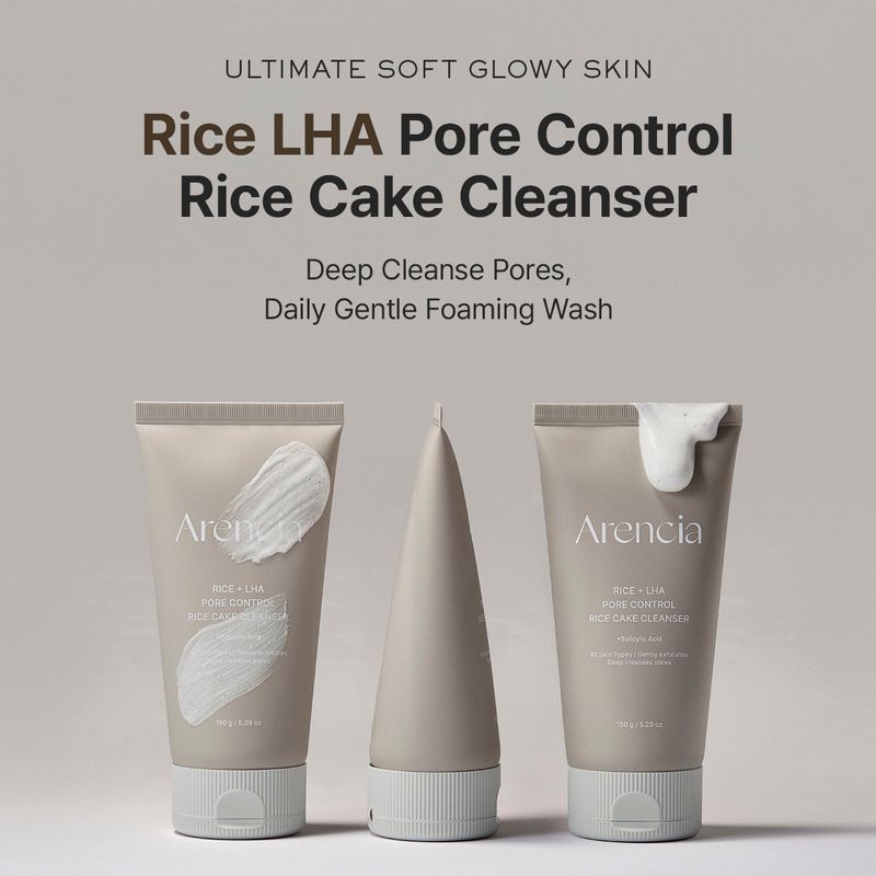 arencia Rice + LHA Pore Control Rice Cake Cleanser 150g
