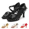 Scarpe da ballo latino da donna Scarpe da ballo da sala Scarpe da ballo in PU Tacco 9 cm