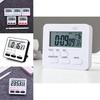 Multifunction Silent Timer With Magnetic Mount For Students And Kitchen Use