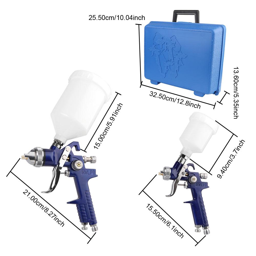 Pulverizator pneumatic cu pulverizare înaltă pentru reparații din tablă Pulverizator de vopsea anti-rugină pentru repararea loviturilor de mașină Set pistol de pulverizare pentru vopsea Instrument de garaj