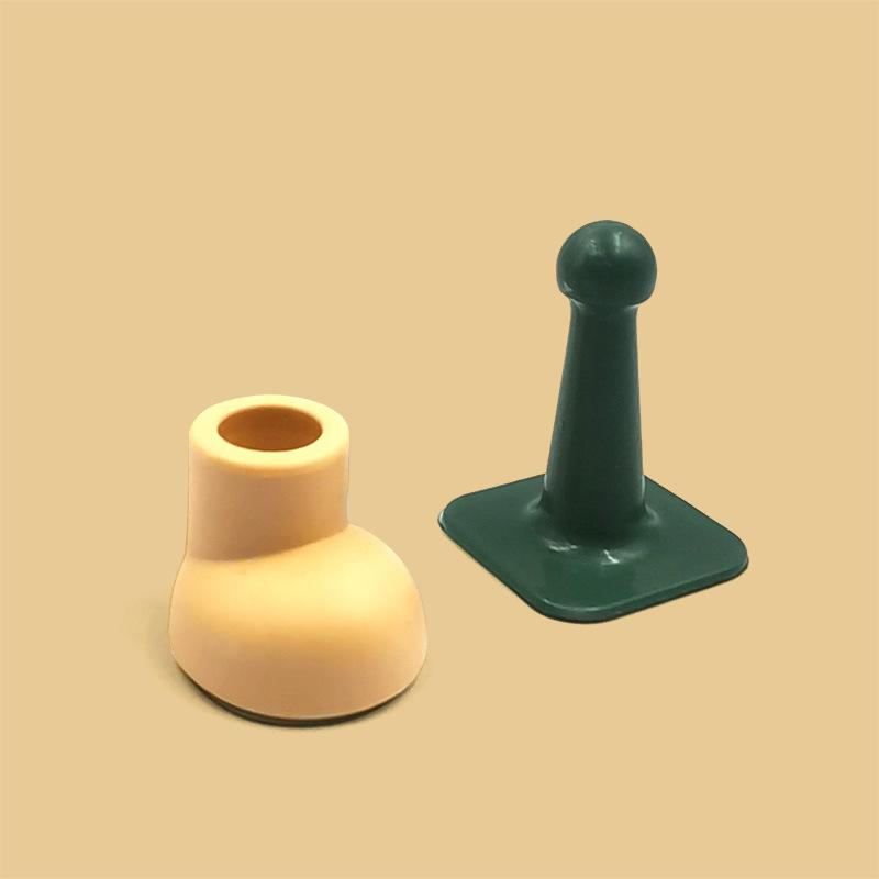 Silicone door suction non-punching anti-collision door stop door stopper small feet round head shoe door touch silent suction door stopper