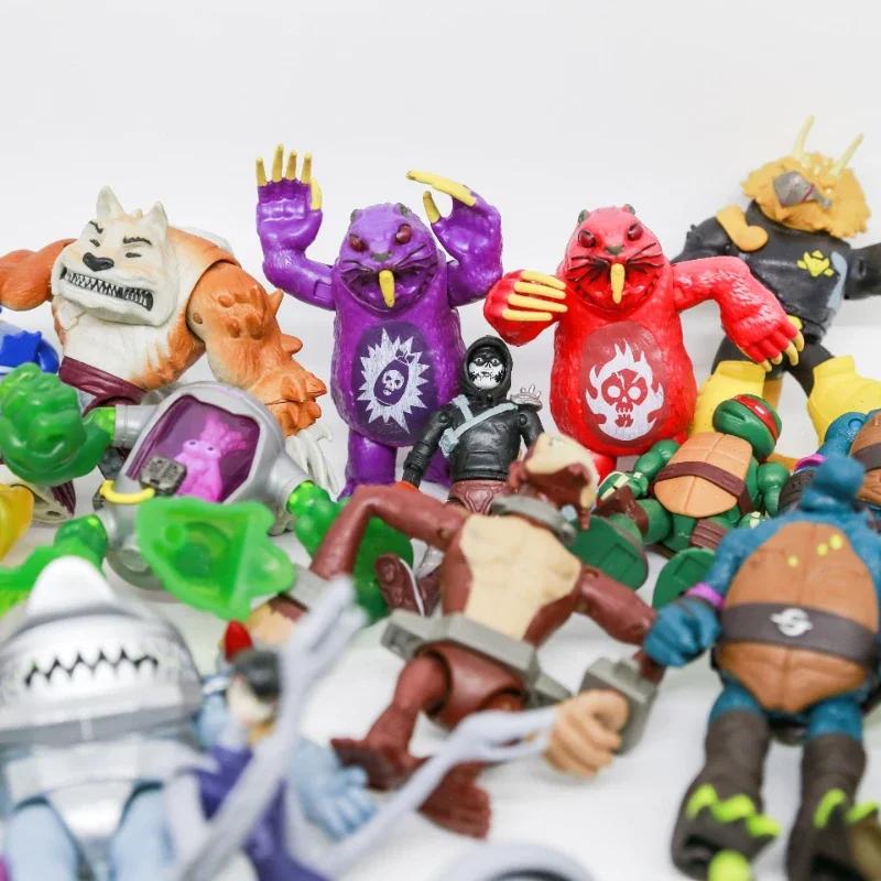 Черепашки-ніндзя Рафаель Найбільш комплексний лиходій Бебоп Рокстейбл Кранг Шкіряна Голова Фіолетовий Дракон Ляльки Фігурки