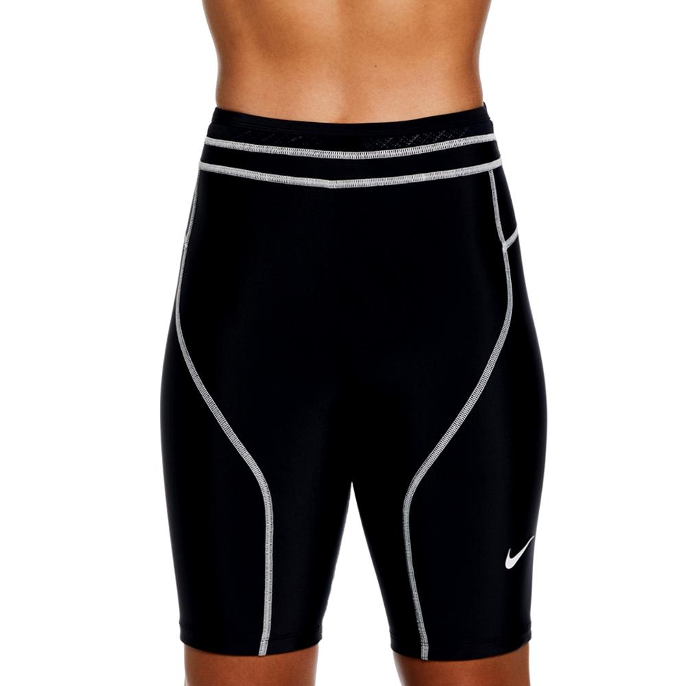 NIKE SWIM Women'S Rash Guard Fusion 9-Inch Kick Shorts Nessd185-001