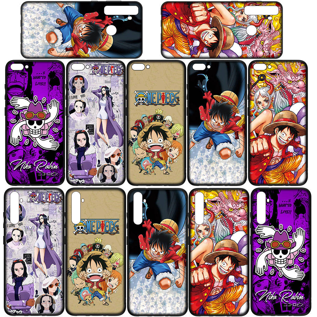 for Samsung Galaxy S24 S23 iPhone 16 15 14 Xiaomi Redmi Note 13 12 11 Plus 9 Pro Max X XR Phone Case Wallpaper Nico Robin One Piece Luffy OPPO Huawei