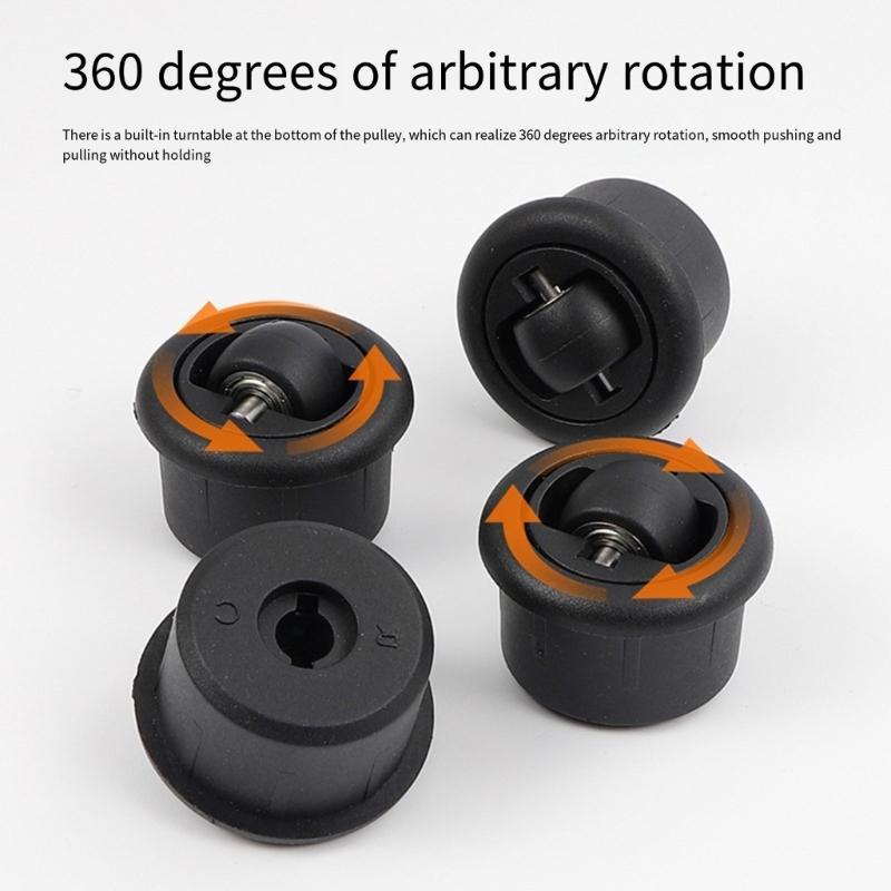 10pcs 360 Degree Rotation Furniture Casters with Not  Slip Base Universal Rotates  Casters for Smooth & Quiet  Mobility