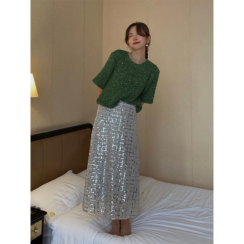 Thirteenth Street Autumn High Waist Sequin Skirt – No Returns, Heavy Industry, Socialite Style