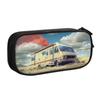Breaking Bad Bus Pencil Case Classic Walter White Chemical Pen Holder Bags Girl Boy Large Storage Office Gift Pencil Box