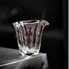 220ml Hammer Clear Hammered Glass Tea Pitcher, Heat-resistant Cha hai Gongdao Bei, Tea Serving Pitcher for Tea Set Accessories