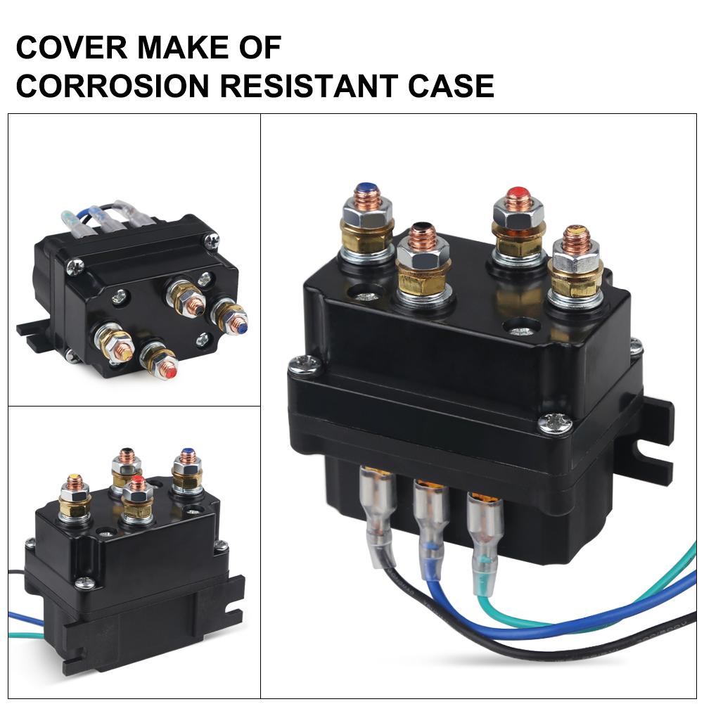 Universal 12V 24V 250A Winch Remote Contactor Winch Control Solenoid Relay Twin Wireless Remote Recovery For Car Jeep Motorcycle