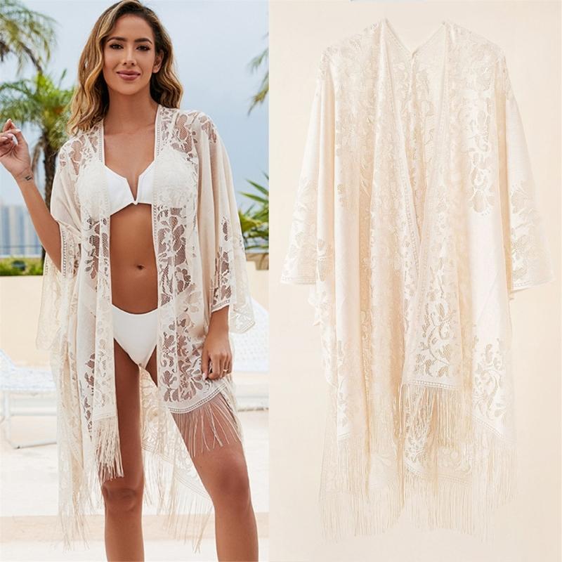 Women's Shawl Wrap for Weddings and Parties Comfortable Fringed Shawl Wearable Wrap for Travel Beach Parties