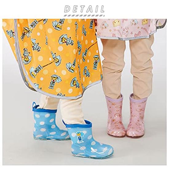 Skater Rain Cinnamoroll and Sanrio Design with Reflective RIBT2 Children's Boots, Tape, 16cm,