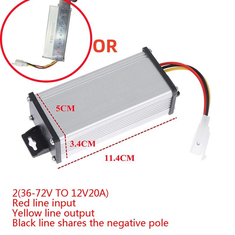 

Трансформатор постоянного тока 36 В 48 В 60 В 72 В 96 В в 12 В 10 А 20 А электрический велосипедный преобразователь