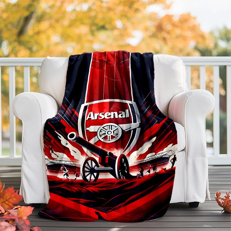 1pc A-Arsenal11 Theme Blanket - Digital Print, Polyester, Cozy for All Seasons, Perfect for Outdoor, and Travel