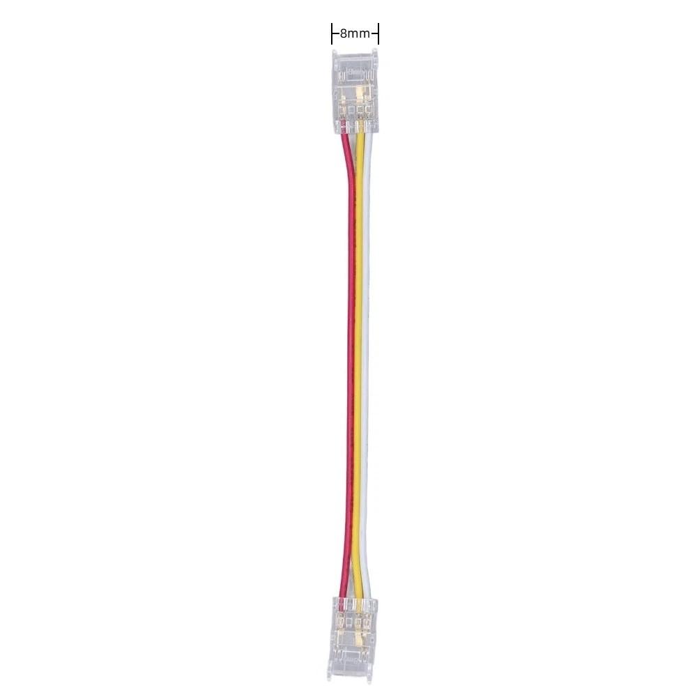 10pcs 3Pin LED Light Strip Connectors 8mm/10mm LED Tape Light Connector  For Party