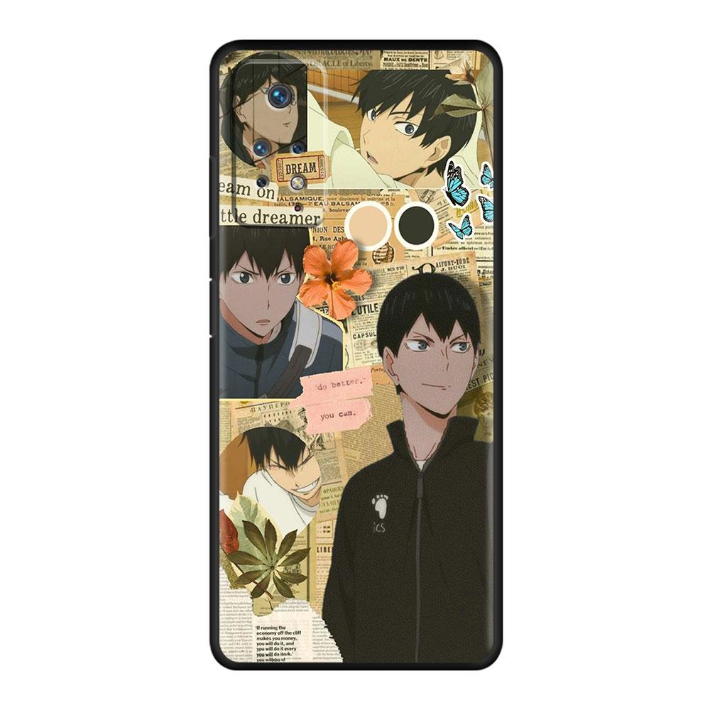 For Redmi Note 9A 10 9 8 9S 7 9T 9C K40 11 Pro K40S K50 8T Armor Para Celular Funda Haikyuu Volleyball Anime