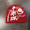 Knitting And Bizarre Terrifying Skull Hat Knit Fabric Autumn Winter Wear Travel