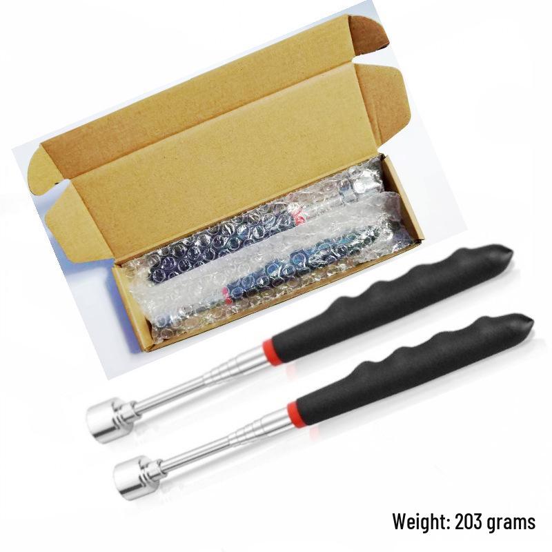 5-Piece Car Inspection Kit: Lighted Undercarriage Mirror, Telescopic Magnetic Pickup Tool, Reflective Chassis Mirror