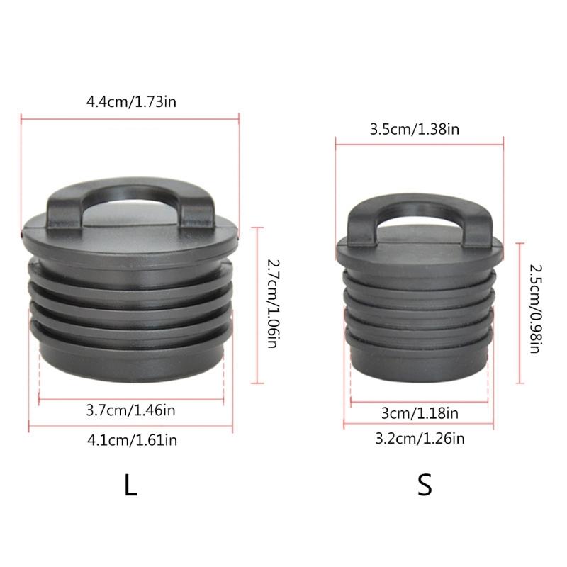 4 Pcs Kayak Scupper Plug Drain Holes Stopper Bung with Handle Rubber Scuppers Stopper Plugs Universal Kayak Plugs
