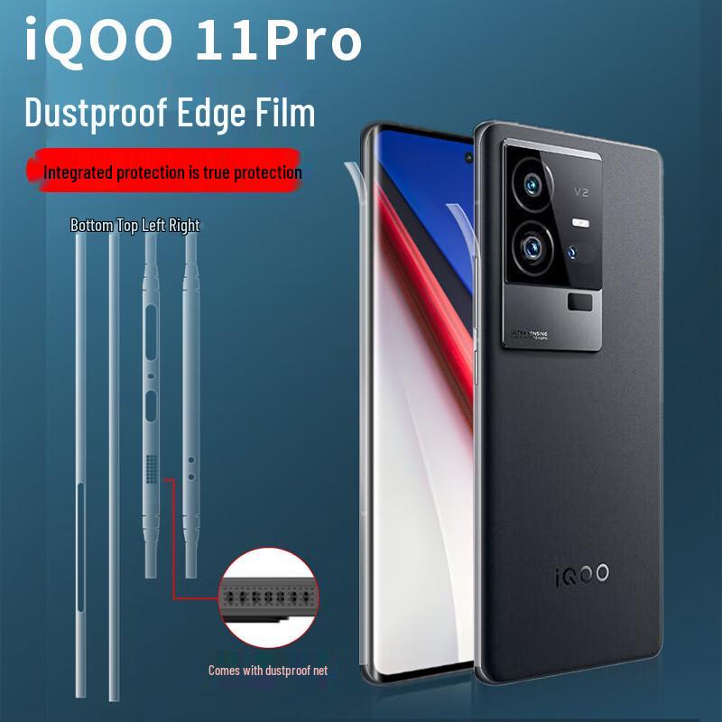 iQOO 12 Frosted Anti-Drop Frame Protector Film