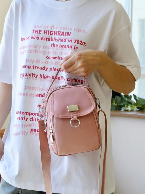 Trendy Cukrová Barva Korejský Styl Všestranná Crossbody Taška na Telefon pro Ženy