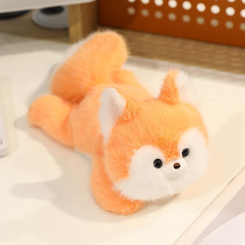 Table Companion Doll with Particle Plush Toy Squirrel Raccoon Panda Doll Children's Doll Gift