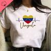 Venezuela En El Corazon Venezuelan Pride Graphic T Shirts Unisex Unisex UNISEX Cotton T Shirts Fashion Ropa Hombre