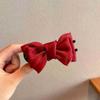 Solid Color Mesh Bow Hair Clip for Woman elegant Shark Clip Fashion Girl ball Head Hair Clip Hair accessories