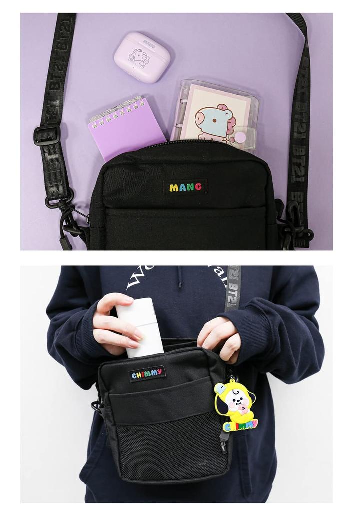 Solomon Shoji BT21 Black Mobile Bag MOBILE BAG Bag (RJ) BT21-MPD-RJ