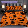 1PC Halloween theme pattern Bedding Quilt Set Quilt Cover Pillowcase Home Decoration Birthday Gift (1 * duvet cover + 2 * pillowcase, without core)
