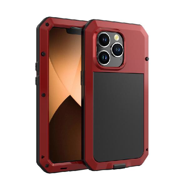 IP54 Waterproof Heavy Duty Metal Case For iPhone 17 Air 16 15 Pro Max 14 Plus 13 12 Mini 11 With Gorilla Glass Cover Fundas 5