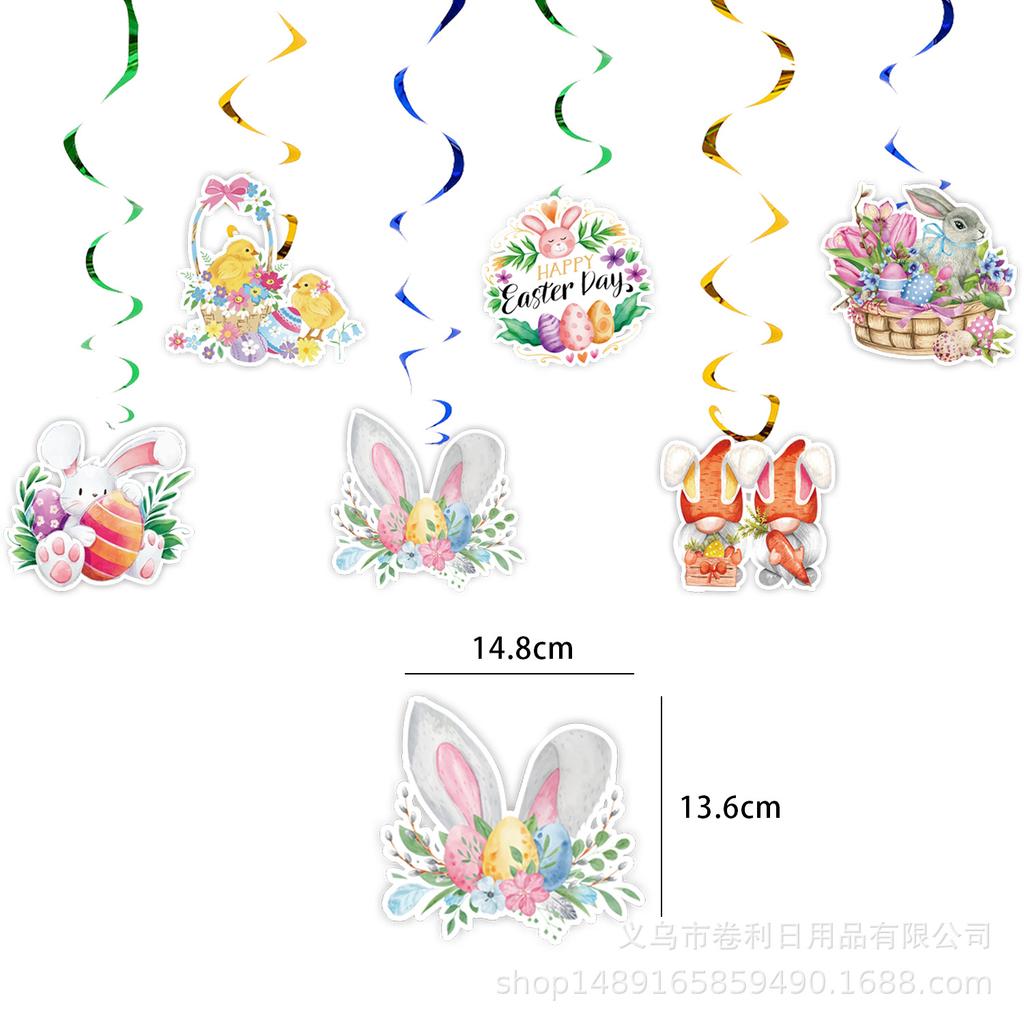 Easter Bunny Theme Party Supplies Easter Decoration Easter Party Banners Disposable Cutlery Arrangement