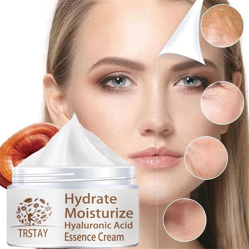 Face cream deeply nourishes skin, smoothes wrinkles, moisturizes and moisturizes