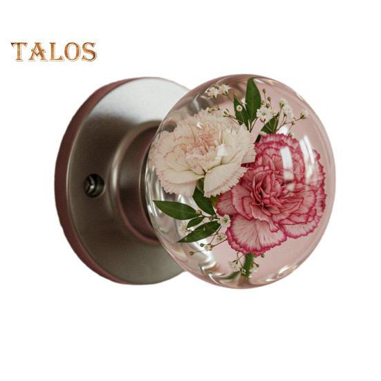 Decorative Door Handle High Durability Simple Installation Nature-Inspired Transparent Doorknob Cabinet Pull
