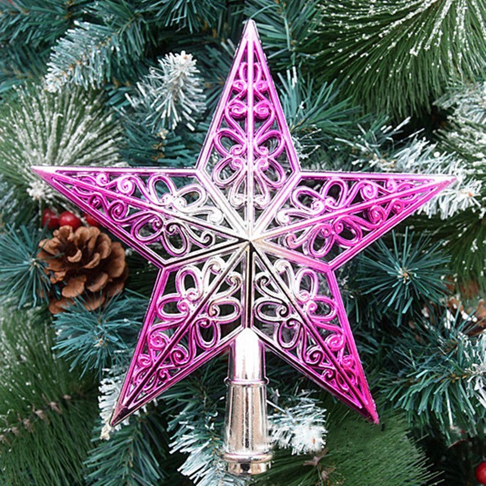 Xmas Tree Ornaments Christmas Tree Top Star Christmas Tree Topper Five-pointed Star Xmas Tree Top