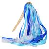10Pcs Great High Durability Attractive Ribbon Wands Princess Sticks Dress-up Costume Party Decor Photo Prop