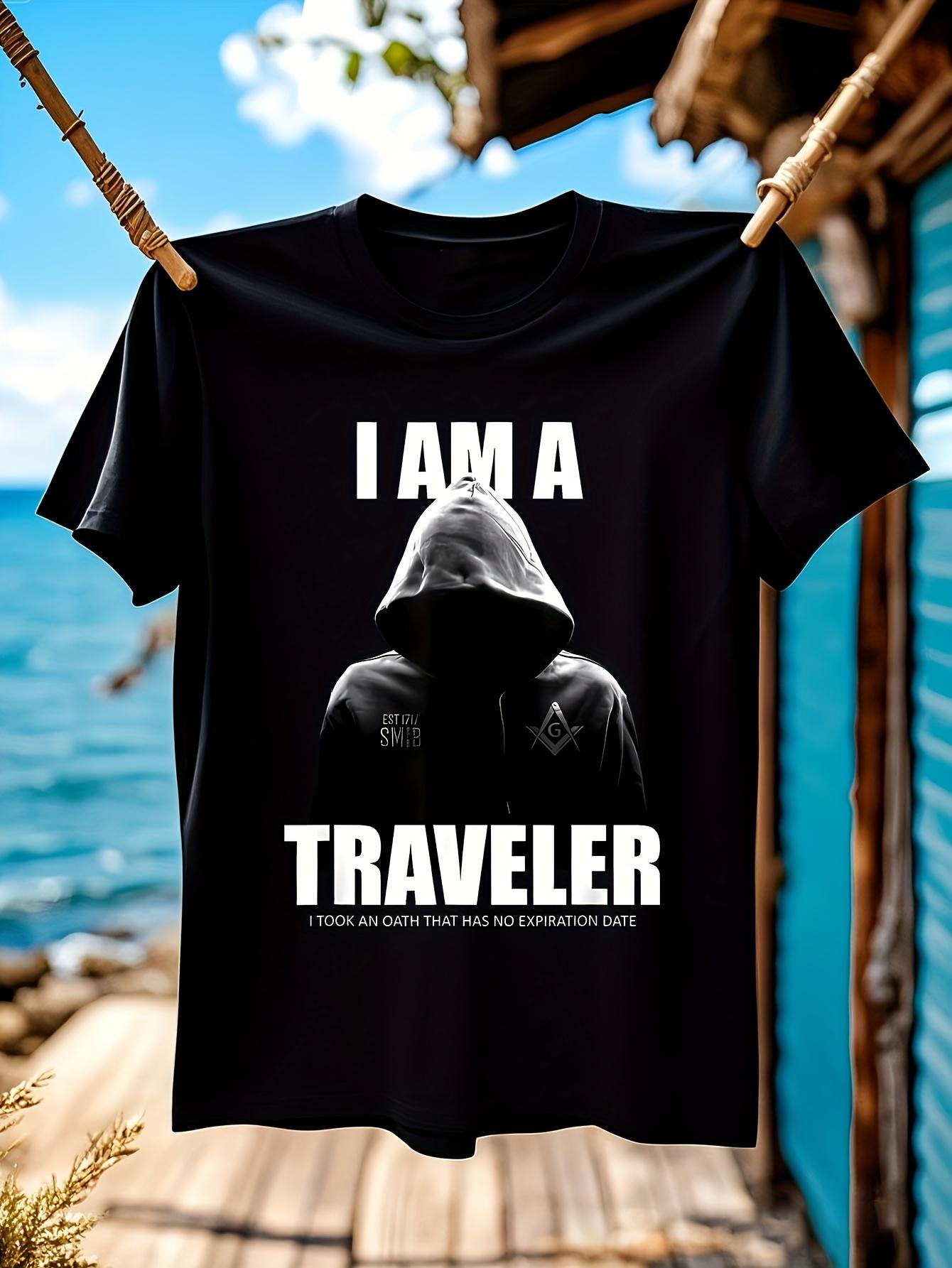 Freemason Graphic Tshirt Graphic Tshirt - I Am A Traveler... L