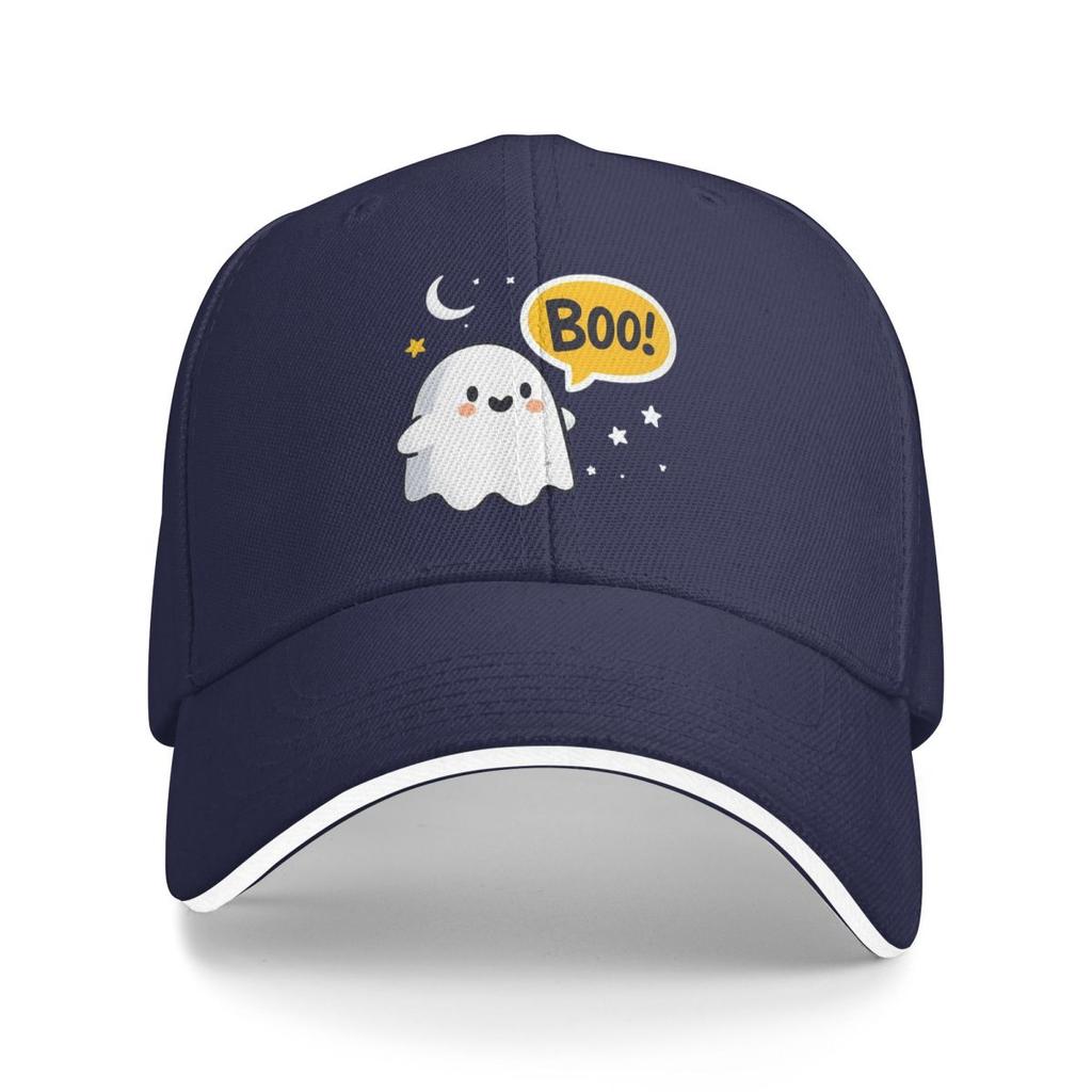 Ghost Of Disapproval BOO Baseball Caps Snapback Baseball Hats Breathable Casual Casquette Outdoor for Men And Women
