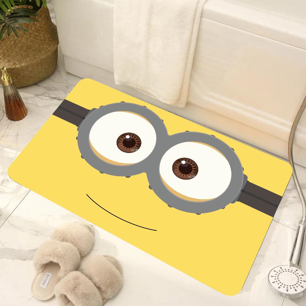 Zeichentrickfilme Minions Fußmatte Türvorleger Heimteppich Fußmatte Badezimmer Saugfähige Matten Rutschfeste Matten Heimdekorationszubehör