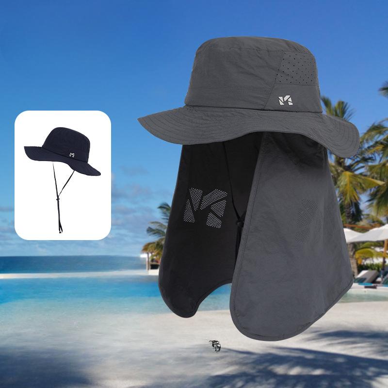 Outdoor Neck Protection Sun Protection Hat Mountaineering Hat Men and Women Summer Mountaineering Sun Protection Hat Trendy Riding Ultraviolet Sun Hat