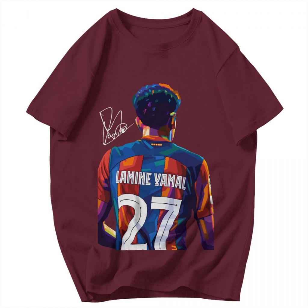 Men T Shirt Lamine Yamal Awesome Summer Y2K Graphic Crewneck Unisex Clothing T Shirts