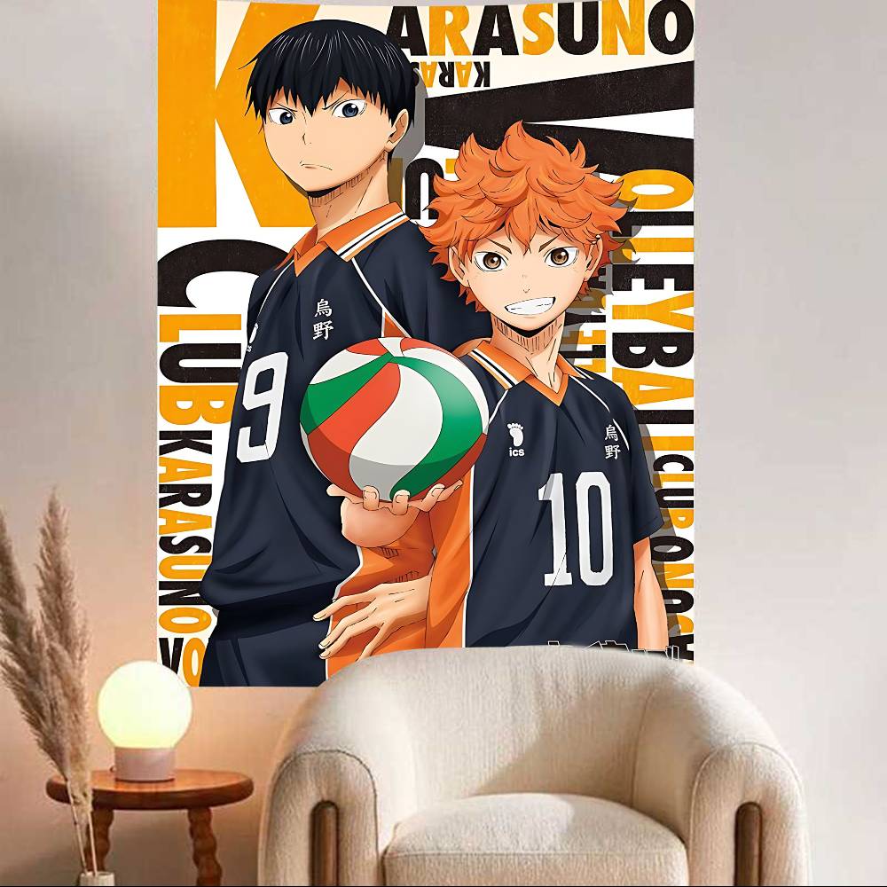 Haikyuu Anime Volleyball Happy Birthday Party Backdrop Decoration Kids Boy Baby Shower Anime Photography Background polyester