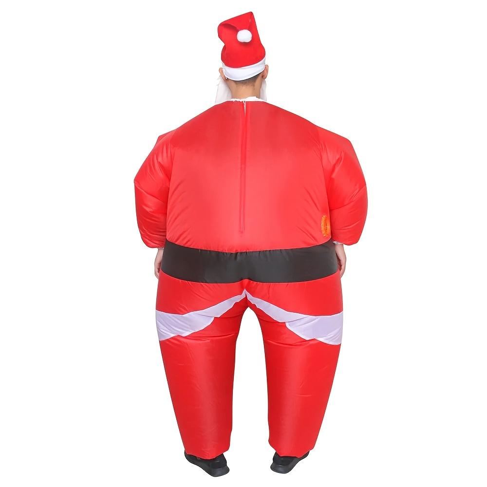 Santa Claus Inflatable Costume - Perfect for Christmas & Halloween Parties, Polyester Blow-Up Cosplay Outfit