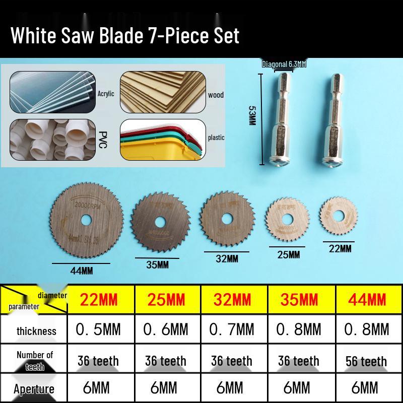 Hex Shank Electric Screwdriver Small Circular Saw Blade - High Speed Steel for Drills