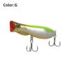 69mm 9.3g Topwater Popper Bait Hard Plastic Rattle Sound Hard Plastic Popper Floating Design Wobble Action