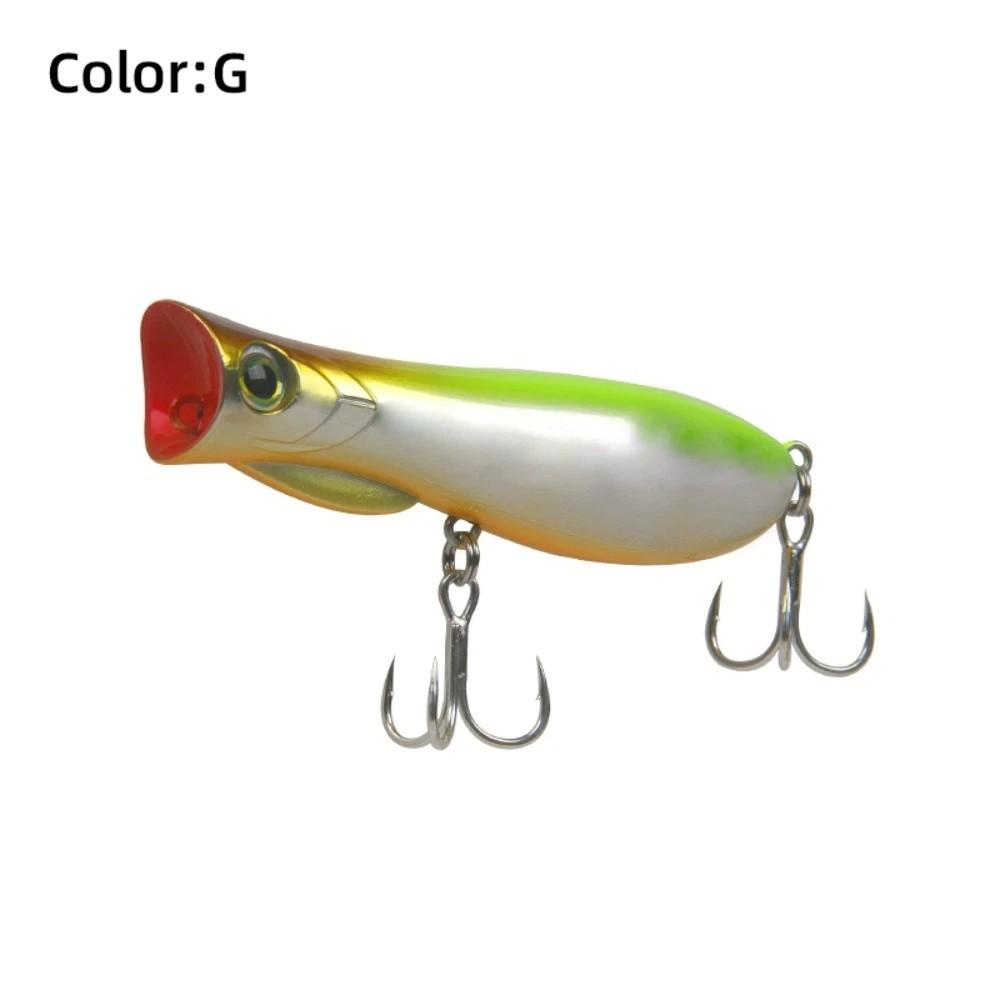 69mm 9.3g Topwater Popper Bait Hard Plastic Rattle Sound Hard Plastic Popper Floating Design Wobble Action