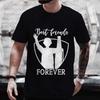 Men T Shirt Best Firends Forever Graphic Y2k Clothes Beer DAY Drinking Party Tops Oversized Outfit Streetwear Short Sleeve Tees